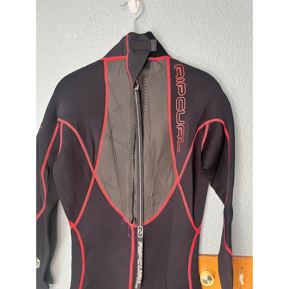Rip Curl Classic Elastomax 3:2 Wetsuit Womens Medium Black Red Full Suit - Picture 9 of 15